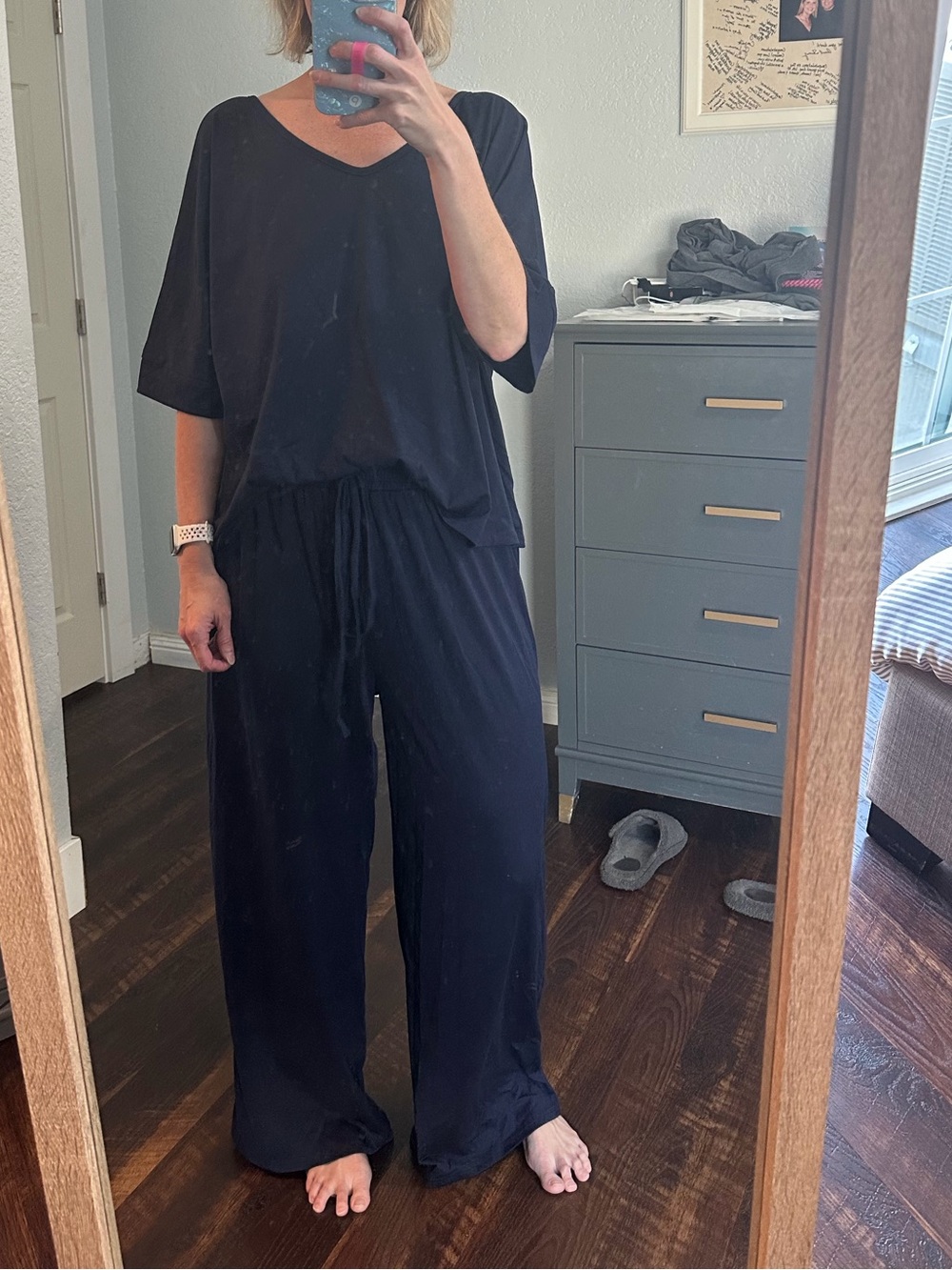 Women's Navy Blue Lounge Set